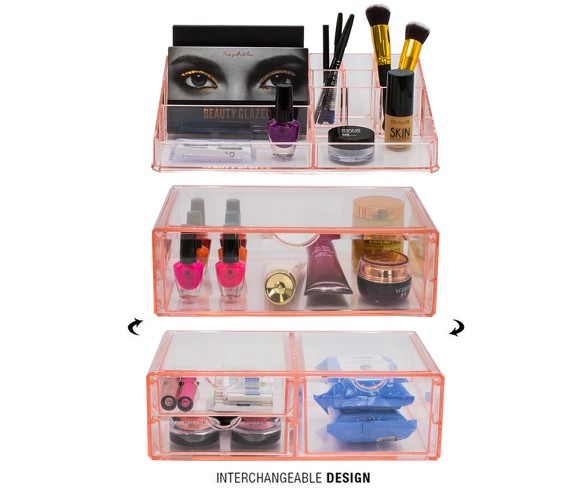 Sorbus Makeup Storage Case Set X Large Display Stackable - Main Image