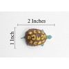 Collectible Wildlife Gifts | Turtle, Box Turtle, Tortoise, Rubber Reptile, Educational, Realistic, Hand Painted,  Model,   Gift,     2"      F427 B364 - 2 of 4