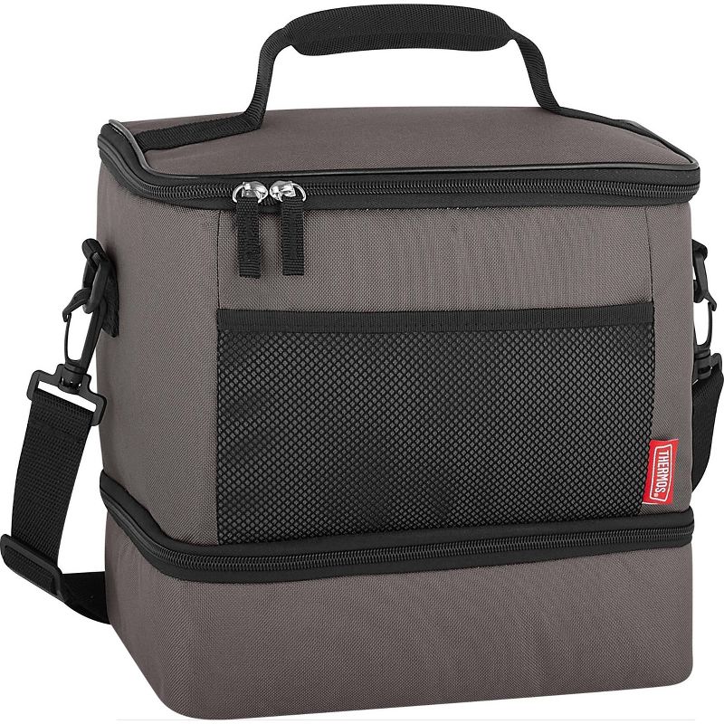 Thermos 12 Can Dual Lunch Bag - Gray, 2 of 10