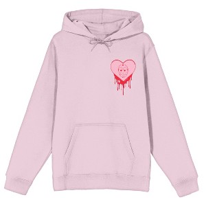 Friday The 13th Happy Camping Poster Art Long Sleeve Cradle Pink Adult Hooded Sweatshirt - 1 of 4
