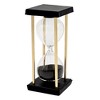 Gulches Hourglasses: Triangular Conical Timer with Black/ White Sand, 15/30-Minute Options, Metal Stand - 4 of 4