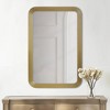 Ridstar 23 in. W x 35 in. H Gold Rectangle Fluted Wall Mirror - 2 of 4