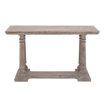 Wood Console Table Light Brown - Olivia & May