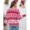 Women's Christmas Cardigan - Festive Knit Open Front Sweater with Holiday Patterns, Soft Long Sleeve Cozy Wrap for Xmas Party - 4 of 4