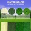 PLAYAPUT 4-in-1 Golf Hitting Mat, Turf Golf Hitting Mat for Putting, Driving & Chipping, Green - 4 of 4