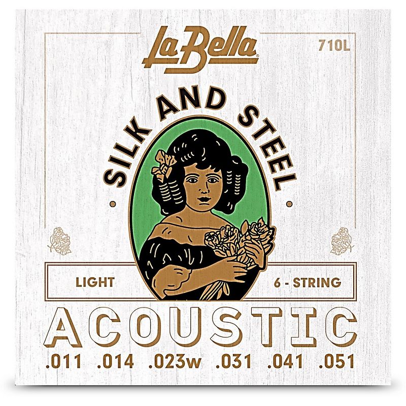 La Bella 710L Silk & Steel Light Acoustic Guitar Strings, 1 of 2