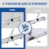 SUGIFT Snow Roof Rake, 5-20ft Aluminum Detachable Snow Rake for House Roof, 26" Blade with Wheels - 3 of 4