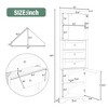 NicBex 68.9 Inch Corner Storage Cabinet,Tall Bathroom Storage Cabinet with 3 Drawers and Doors for Living Room,Office - 3 of 4