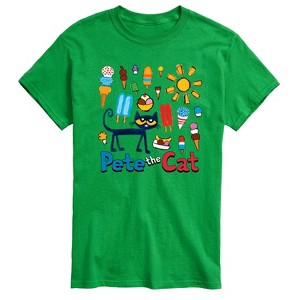 Men's - Pete the Cat - Ice Cream Grid Short Sleeve Graphic T-Shirt - 1 of 4
