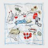 Women's Rustic Meal Graphic Scarf - A New Day™ Red/White - 2 of 3