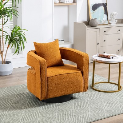 29"W Swivel Accent Open Back Chair Modern Comfy Sofa Chair For Nursery Bedroom Living Room, Club Chair Leisure Arm Chair - ModernLuxe