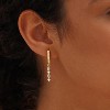 Dangle Earrings for Women 14K Gold Plated Dangly Dangling Earrings Dainty Trendy Drop Hypoallergenic Square - 2 of 4