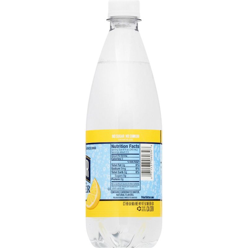 Polar Seltzer Lemon - 20 fl oz, 4 of 5