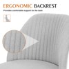 DOMETOUR Home Office Desk Chair Gray - Adjustable Rolling Chair - 4 of 4