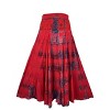 Agan Traders Women's Boho Summer Tie-dye High Waistband A Line Flared Maxi Skirt - 4 of 4