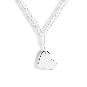 EVRY JEWELS WATERPROOF Gold or Silver Plated You Have My Heart Necklace - 1 of 2