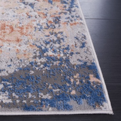 Eternal Grey and Ivory 54" Hand-Knotted Wool-Cotton Blend Rug