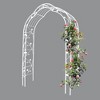 Metal Garden Arch Assemble Freely with 8 Styles Garden Arbor Trellis Climbing Plants Outdoor Arch Wedding Arch Party Events Archway Cream White - 3 of 4