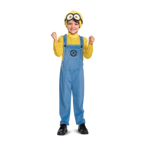  Bob Minions Costume for Kids, Official Minion Jumpsuit Outfit  with Goggles and Hat, Classic Size Small (4-6) Multicolored : Clothing,  Shoes & Jewelry