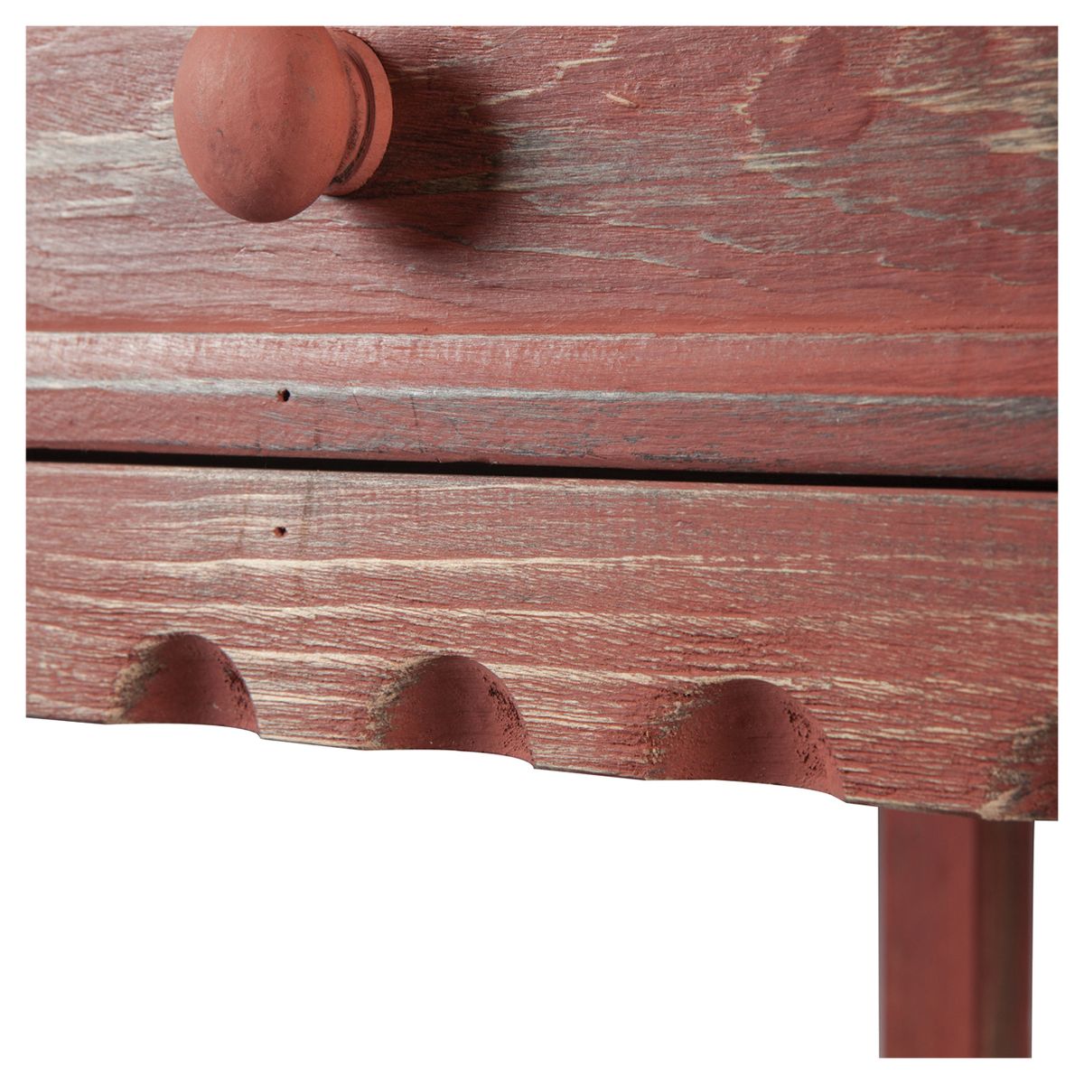 Rustic Cottage End Table - Rustic Antique Finish - Alaterre - thumbnail 3