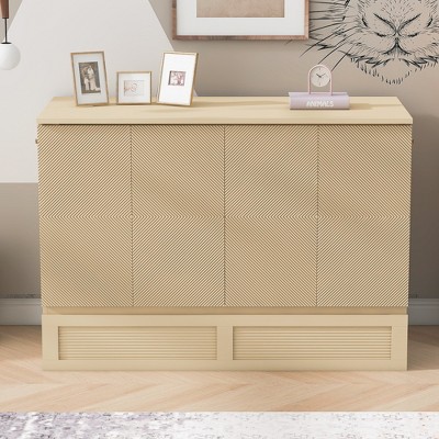 Full Size Murphy Bed with Drawer and USB Ports