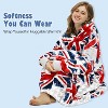 Catalonia Woman Blanket Hoodie Oversized Sweatshirt, Comfy Fleece Pullover Longe Sleeve, One Size Fits All, Gift Woman Wife - 3 of 4