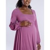 Women's Long Sleeve Empire Waist Maxi Dress | Motherhood Maternity - 4 of 4