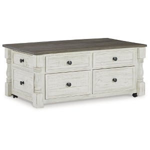 Signature Design by Ashley Casual Havalance Lift-Top Coffee Table, White/Gray - 1 of 4