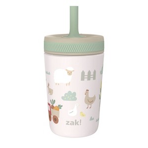 Zak Designs 12oz Sunny Acres Stainless Steel Vacuum Kelso Tumber Off-White - 1 of 4