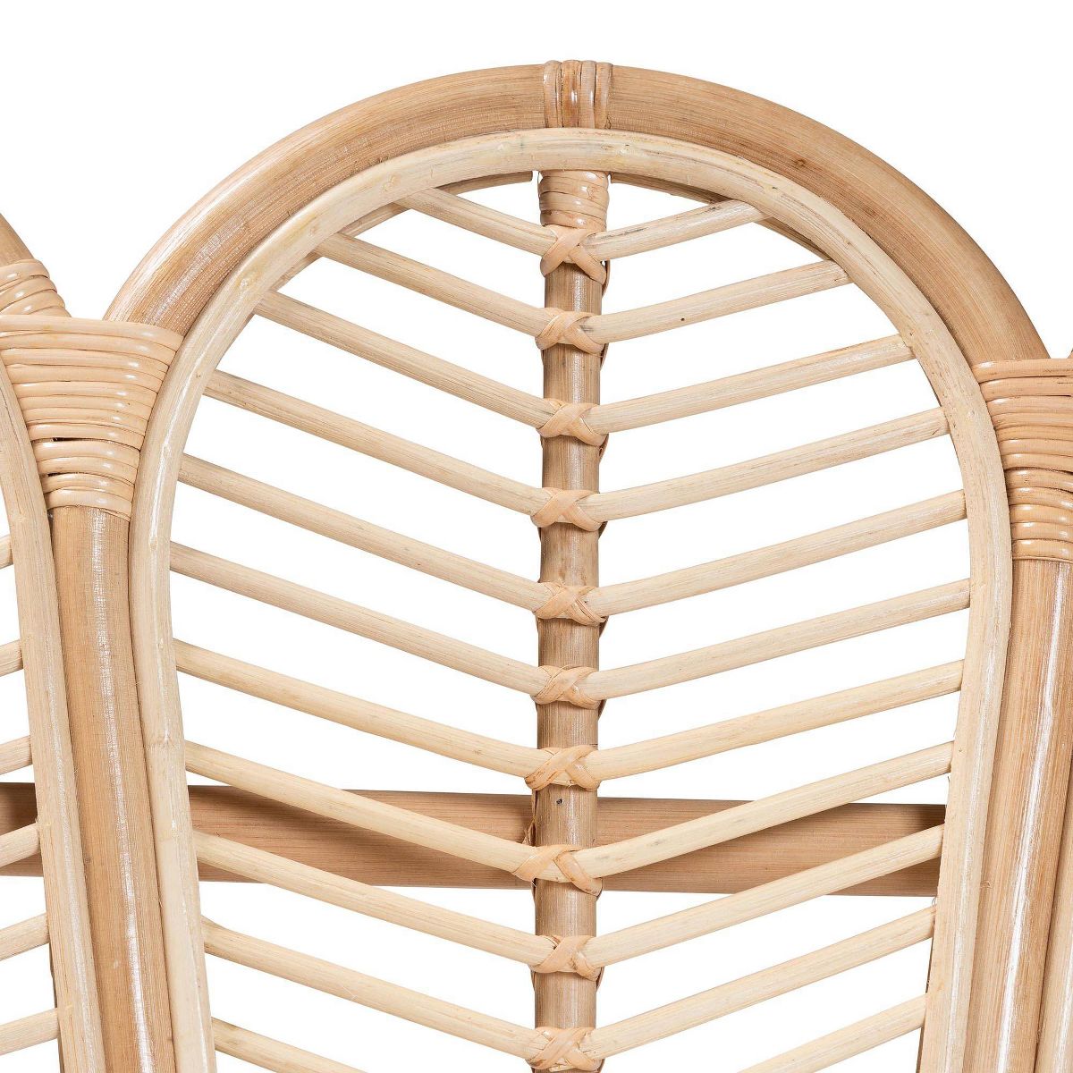 bali & pari Eliava Natural Rattan Accent Bench with Removable Cushion Natural Brown - thumbnail 3