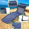 Dracelo Folding Chaise Lounge Pool Chair Set of 2 - 4 of 4