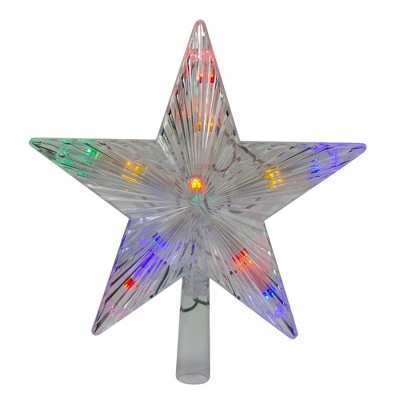 J. Hofert Co 9.5" Lighted Color Changing 5 Point Star Tree Topper - White and Blue LED Lights