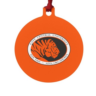 East Central University Primary Logo Aluminum Holiday Christmas Tree Ornament