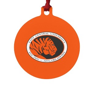 East Central University Primary Logo Aluminum Holiday Christmas Tree Ornament - 1 of 4