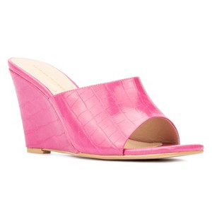 Fashion To Figure Women's Raina Wedge Heels - Wide Width - 1 of 4