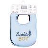 Hudson Baby Infant Boy Cotton Terry Drooler Bibs with Fiber Filling 12pk, Cute Boy Holiday Sayings, One Size - 2 of 2