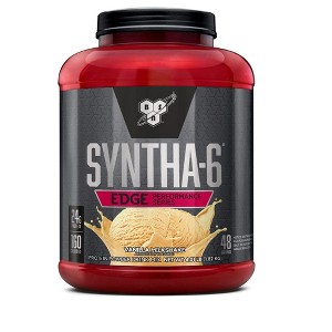 BSN SYNTHA-6 Edge Protein Powder,With Hydrolyzed Whey, Micellar Casein, Milk Protein Isolate, Low Sugar, 24g Protein, Vanilla Milkshake, 48 Servings - 1 of 4
