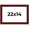 PosterPalooza | Weathered Red Picture Frame - UV Acrylic, Backing Board, Hanging Hardware Included - 2 of 4