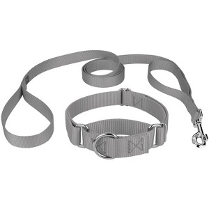 Country Brook Petz Martingale Heavyduty Nylon Dog Collar and Double Handle Leash - 1 of 4
