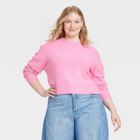 Pink sweater target best sale