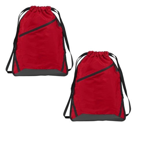 Port Authority Zip it Cinch Pack 2 Pack True Red black Target