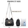 Women Kawaii Anime Handbag Cosplay Gothic Crossbody Cat & Moon Purse Sequin Shoulder Bag - 4 of 4