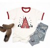 Simply Sage Market Women's Cabin Christmas Short Sleeve Ringer Tee - 2 of 3