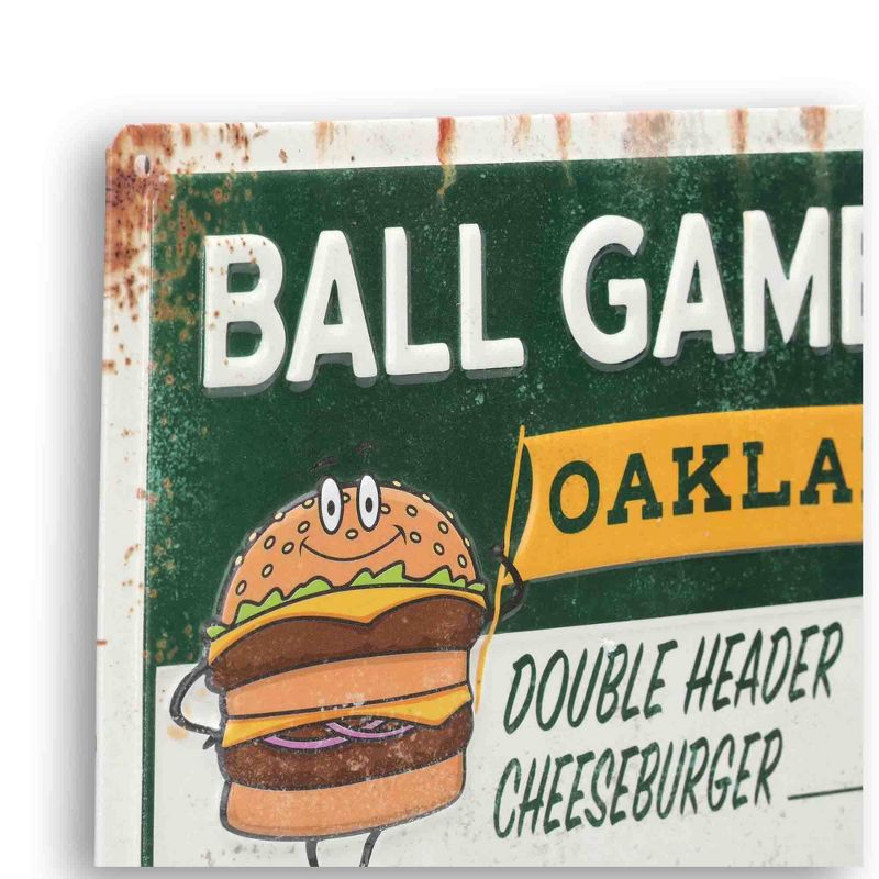 MLB Oakland Athletics Baseball Concession Metal Sign Panel, 4 of 5