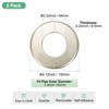 Unique Bargains Wall Split Flange Self-Adhesive Plumbing Cover Plates ABS Faucet Escutcheons 2 Pcs - 3 of 4