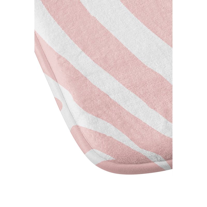 Natalie Baca Zebra Striped Rose Quartz Memory Foam Bath Mat Pink - Deny Designs, 3 of 5