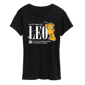 Women's - Garfield - Leo Extremely Humble For Someone So Great Short Sleeve Graphic T-Shirt - 1 of 4