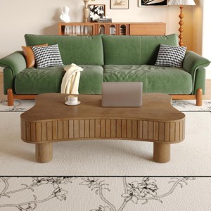 42" Lift Top Coffee Table with Hidden Storage and Rounded Corners, Modern Wood Center Table for Living Room-3irtyhousy - 1 of 4