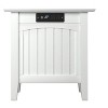 AFI Furnishings Nantucket Chair Side Table with Charging Station in White - 2 of 4