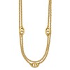 Chisel Stainless Steel Polished Yellow IP-plated Two-Strand 16" Plus a 2" Extension Necklace - 3 of 4